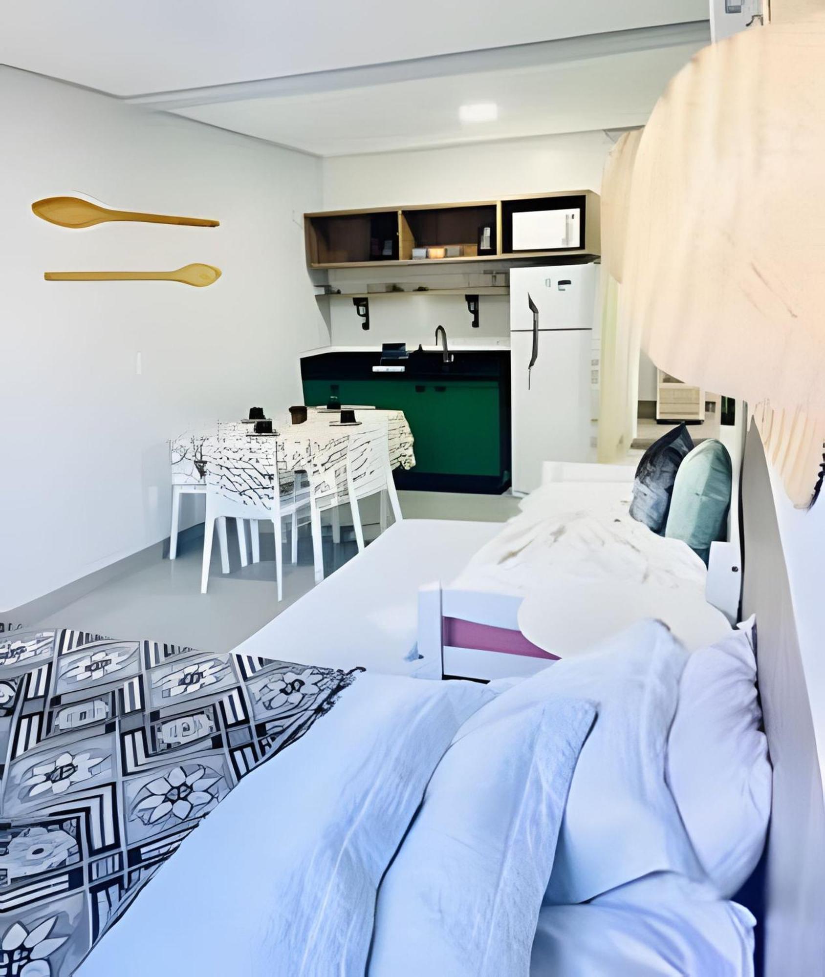 Studio Novo 200M Da Praia De ボンビーニャス エクステリア 写真